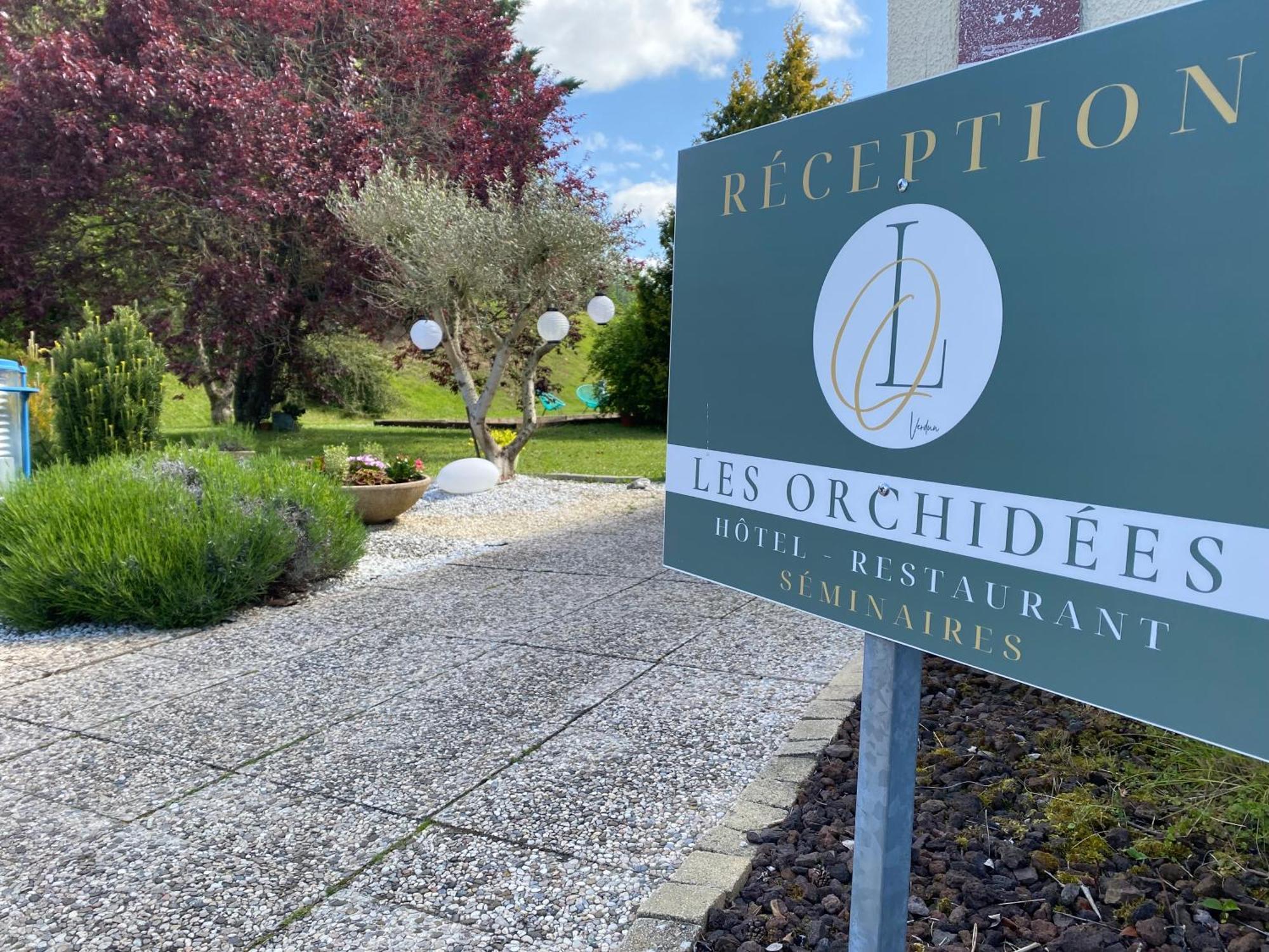 Les Orchidees , Hotel & Restaurant Verdun-sur-Meuse Eksteriør bilde